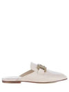 Metal Chain Leather Mule White - TOD'S - BALAAN 2