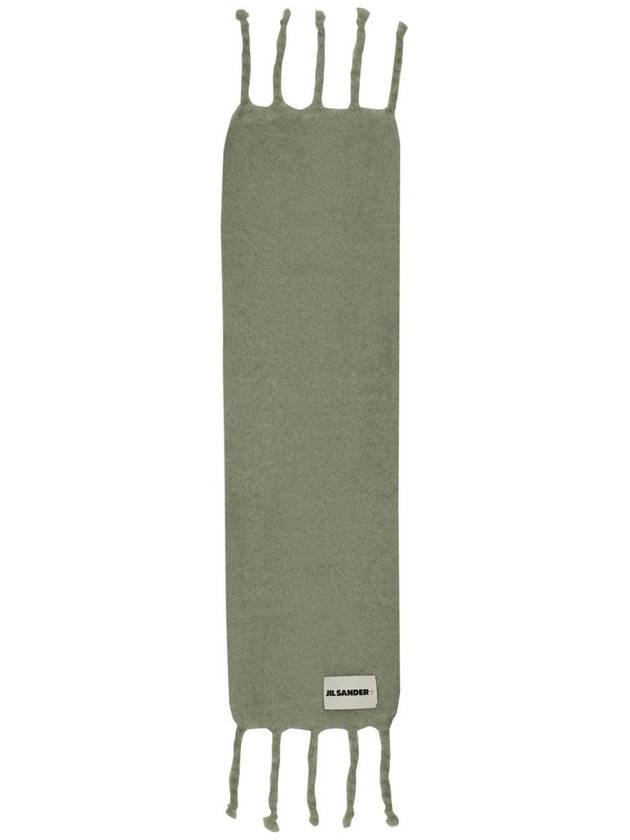 Logo Label Plain Muffler Green - JIL SANDER - BALAAN 3