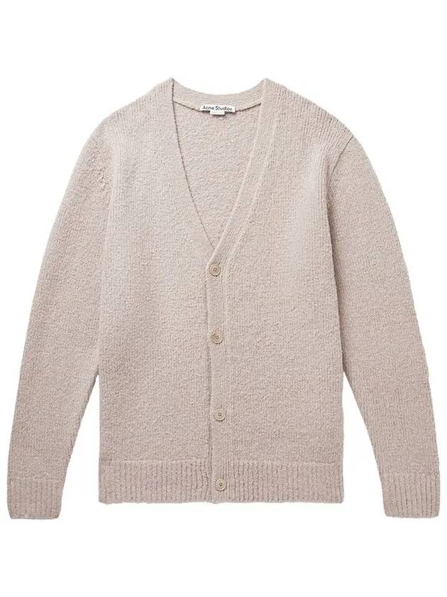 Wool Blend Cardigan Clay Beige - ACNE STUDIOS - BALAAN 2