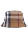 House Check Bucket Hat Brown - BURBERRY - BALAAN.