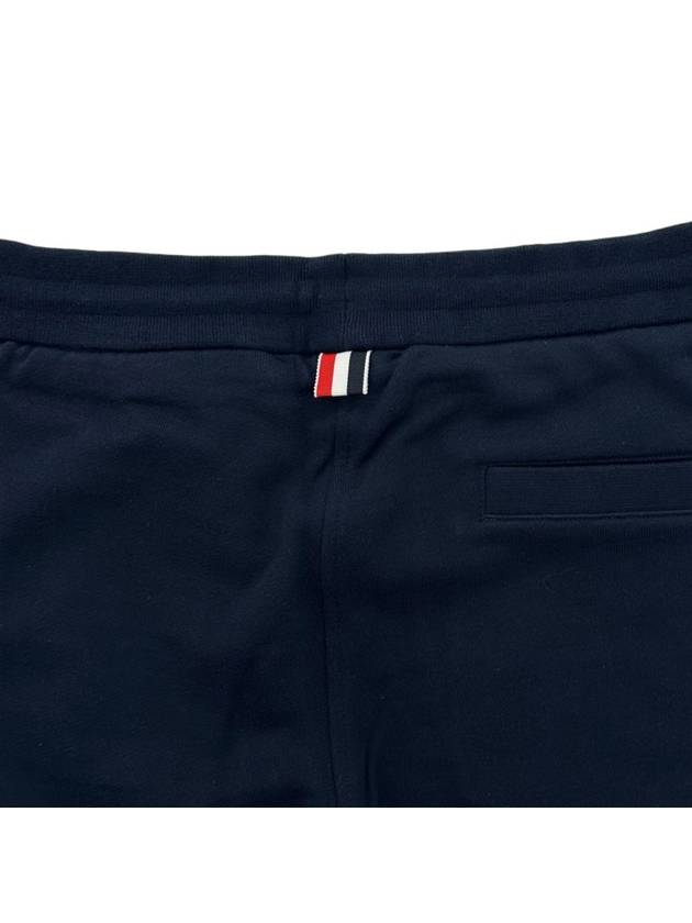 Cotton Loopback Knit Engineered 4-Bar Sweatshorts Navy - THOM BROWNE - BALAAN 5