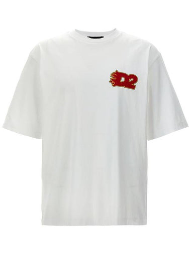 DSQUARED2 Logo Print T-Shirt - DSQUARED2 - BALAAN 1