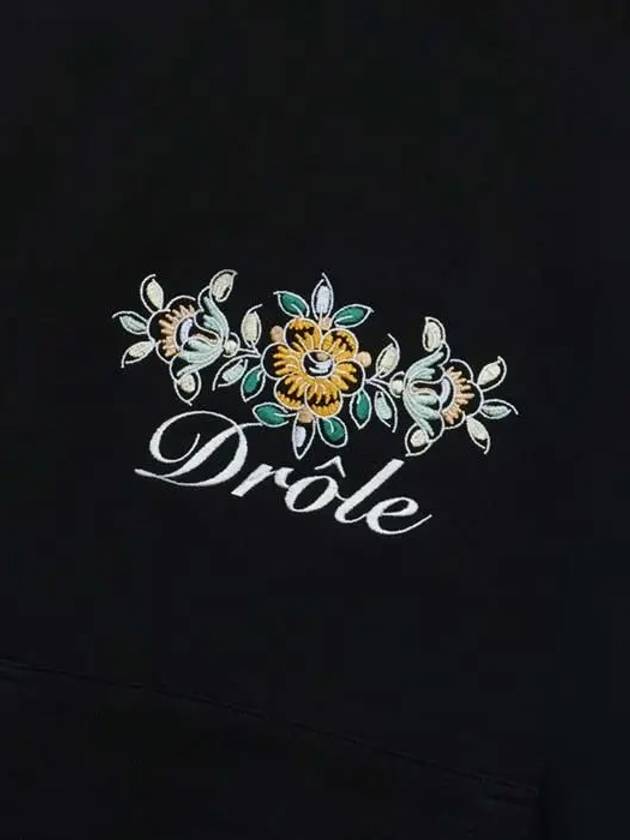 Monsieur DROLE FLEURI logo hoodie HO126 CO001 BL - DROLE DE MONSIEUR - BALAAN 4