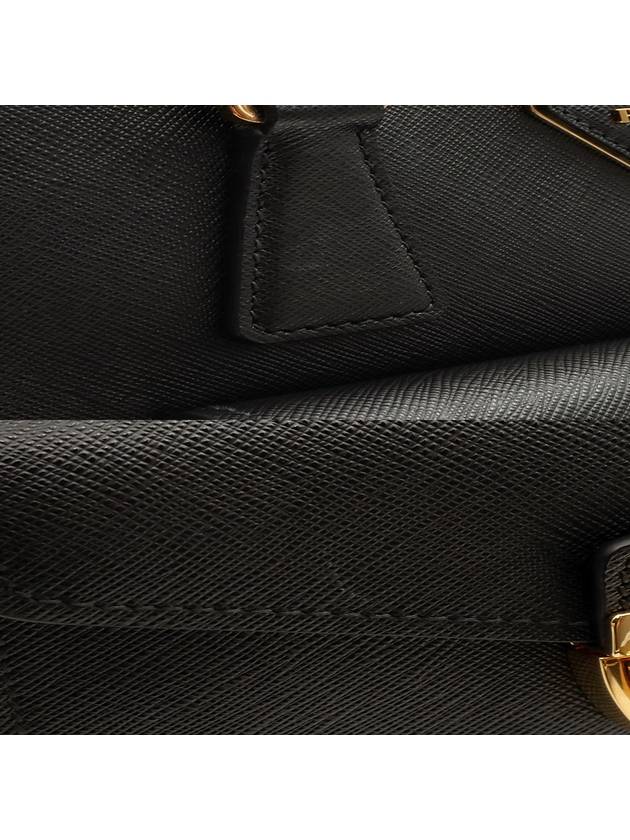 Black Saffiano Lux Gold Metropolis Galleria 2WAY 1BA256 - PRADA - BALAAN 10