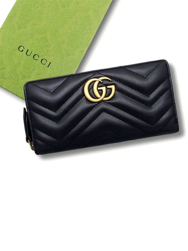 Marmont Matelasse Black Cowhide Women s Long Wallet 443123 DTD1T - GUCCI - BALAAN 6