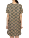 GG Wool Short Dress Green Beige - GUCCI - BALAAN 4