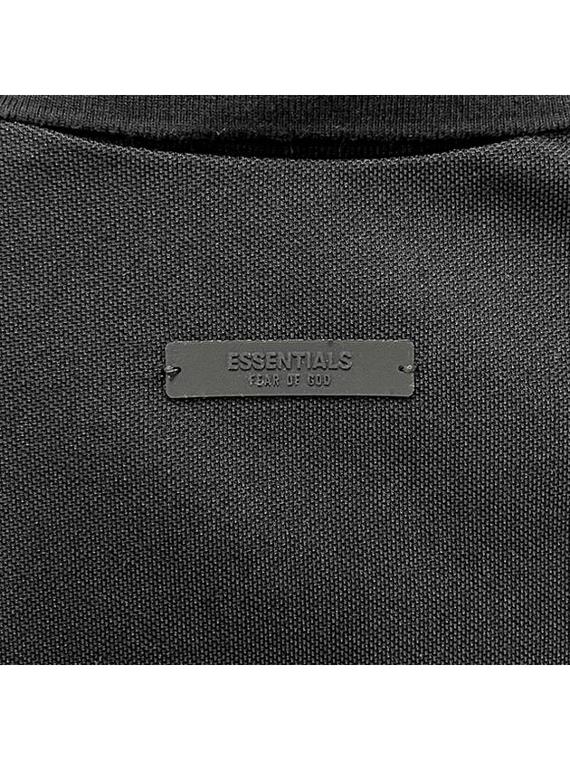 Fear Of God Essentials Black Cotton Polo Shirt - FEAR OF GOD ESSENTIALS - BALAAN 8