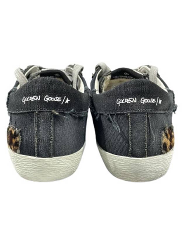 Superstar Canvas Low Top Sneakers Black - GOLDEN GOOSE - BALAAN 6