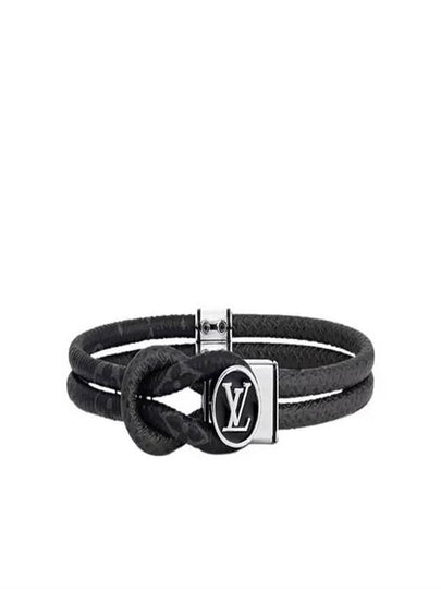 Loop It Monogram Bracelet Silver Black - LOUIS VUITTON - BALAAN 2