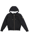 Bunny Gold Logo Hooded Zip Up Black - MOOSE KNUCKLES - BALAAN 2