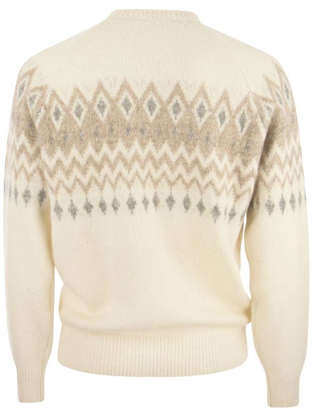 23 fw Cream Beige Alpaca Blend NORVEGIAN Jumper MSO504300CUJ71 B0480567376 - BRUNELLO CUCINELLI - BALAAN 3