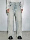 Cutting Wide Denim Jeans Light Blue - MUILL - BALAAN 2