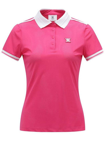 WOMEN ALL VENTILATION COLLAR SHORT T SHIRTHP - ANEWGOLF - BALAAN 1