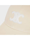 24SS CLEINE TRIOMPHE Ball Cap Vanilla Women 2AUT6969P 01VA - CELINE - BALAAN 4