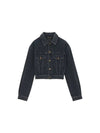 Neo 80s Denim Jacket Black - SAINT LAURENT - BALAAN 4