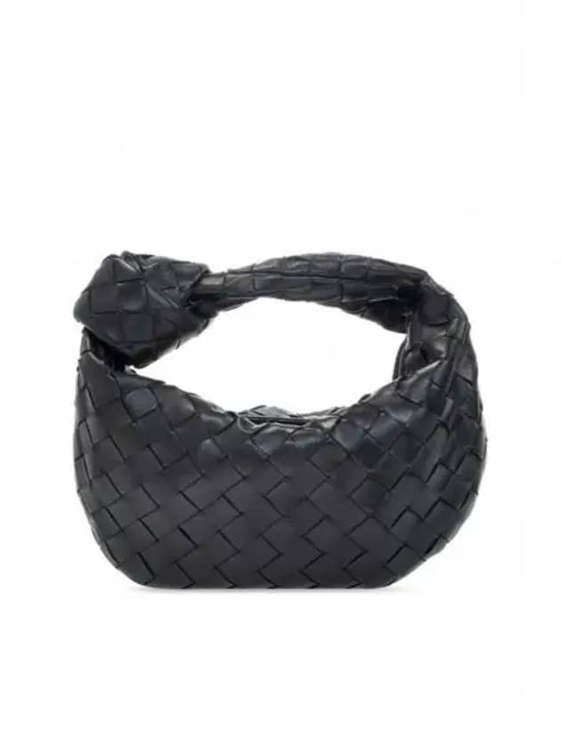 Jodie Intrecciato Small Tote Bag Black - BOTTEGA VENETA - BALAAN 2