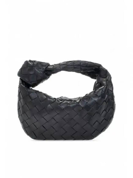 Jodie Intrecciato Small Tote Bag Black - BOTTEGA VENETA - BALAAN 2