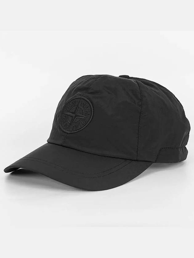 Nylon Logo Ball Cap Black - STONE ISLAND - BALAAN 2