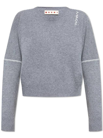 Marni Wool Sweater, Women's, Grey - MARNI - BALAAN 1