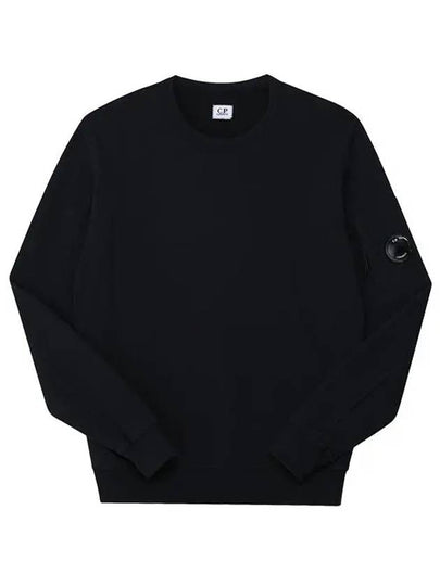 Light Fleece Sweatshirt Black - CP COMPANY - BALAAN 2