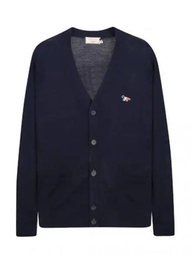 Tri color fox patch classic cardigan - MAISON KITSUNE - BALAAN 1