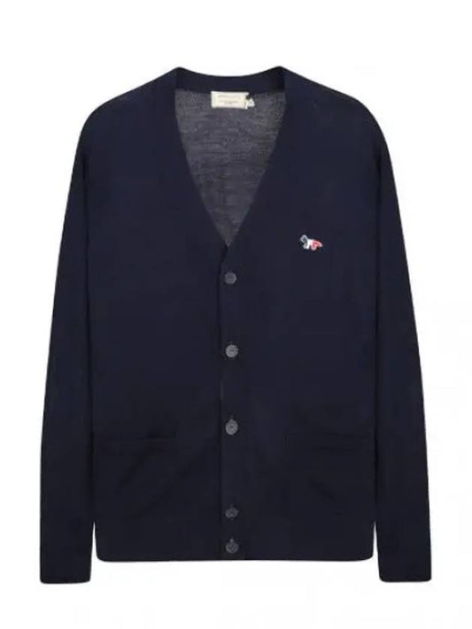 Tricolor Fox Patch Classic Cardigan Women - MAISON KITSUNE - BALAAN 1