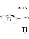 Titanium Glasses Frame DTX143 A 01 IM Big SemiRimless Gold - DITA - BALAAN 2