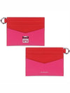 4G logo key ring card wallet red pink - GIVENCHY - BALAAN.