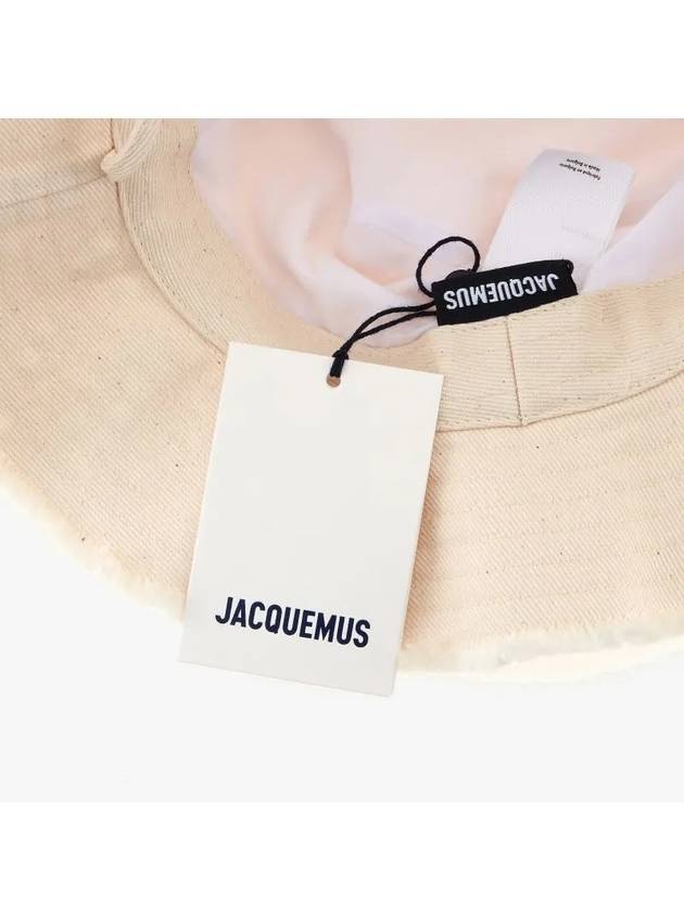 Le Bob Artichaut Bucket Hat Off White - JACQUEMUS - BALAAN.