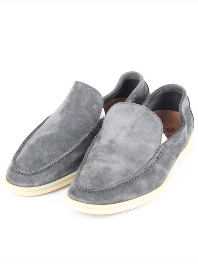 Summer Walk Suede Loafer Gray 41 260 - LORO PIANA - BALAAN 1