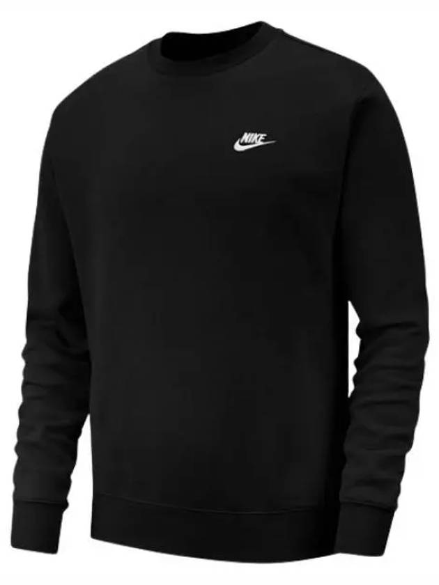 Brushed back fleece club crew t shirt - NIKE - BALAAN 1