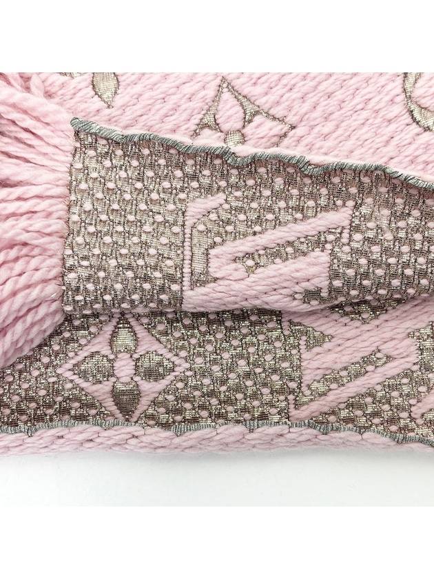 Monogram Light Pink Escharf Logo Mania Muffler 4VLVF22720 - LOUIS VUITTON - BALAAN 8