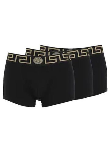 Cotton boxer briefs set of 3 black - VERSACE - BALAAN 1