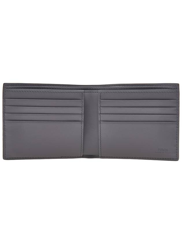 Diagonal FF Canvas Half Wallet Grey - FENDI - BALAAN 11