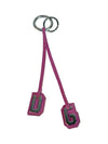 D G Logo Pink Leather 3 Color Charm Keyring - DOLCE&GABBANA - BALAAN 1