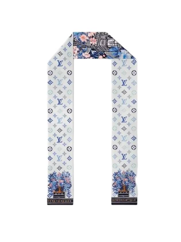 Jardin Des Plantes Scarf Blue - LOUIS VUITTON - BALAAN 1