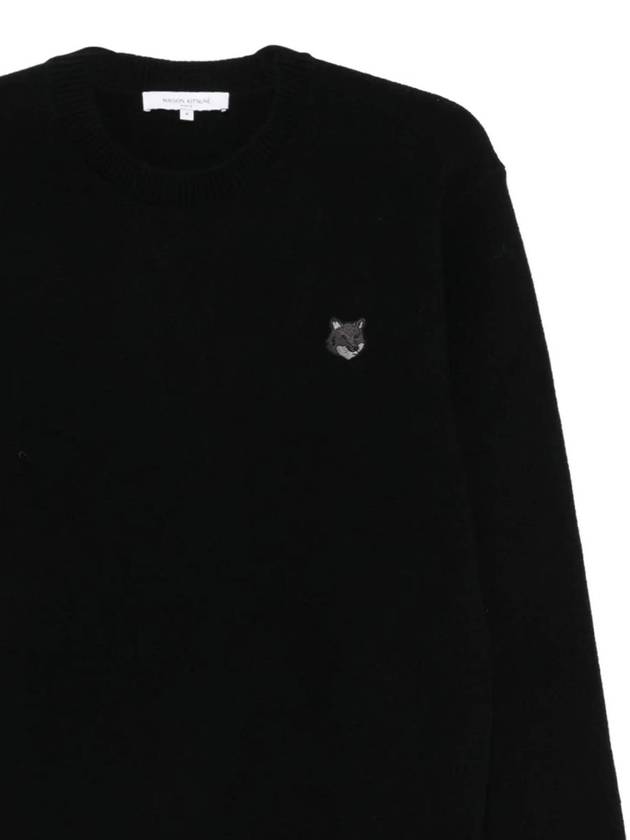 Fox Head Knit Top Black - MAISON KITSUNE - BALAAN 5