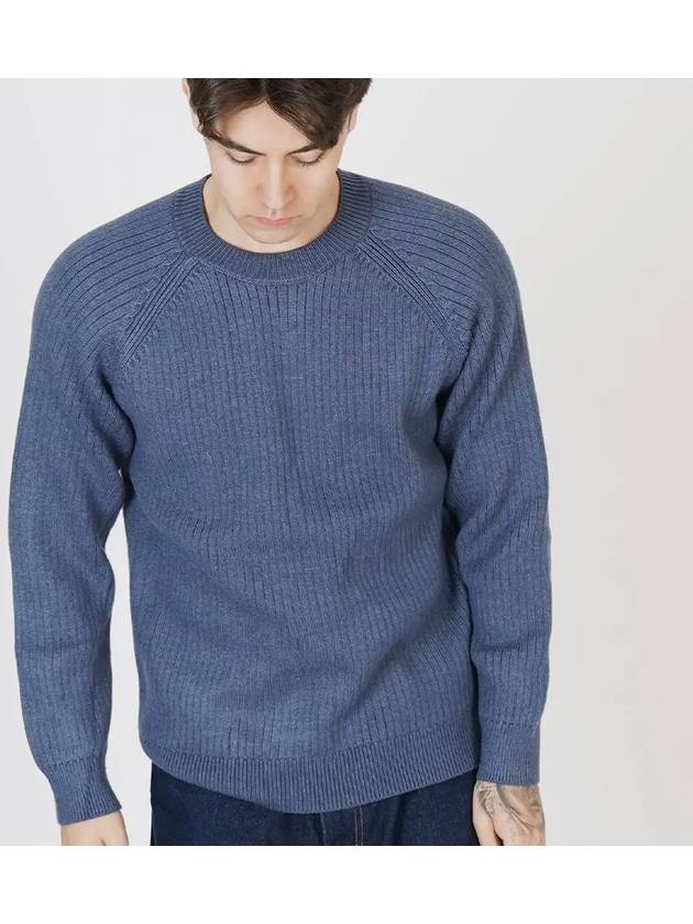 Hazy Ribbed Raglan Knit Blue - CHANCE'S NOI - BALAAN 4