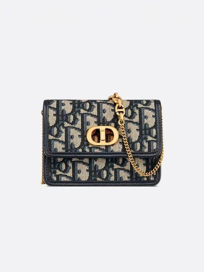 Miss Caro Micro Oblique Jacquard Cross Bag Blue - DIOR - BALAAN 2