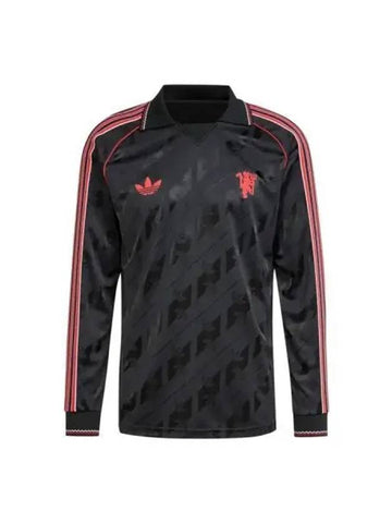 adidas Manchester United FC long sleeve jersey black - ADIDAS - BALAAN 1