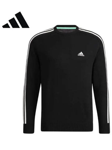 GV1203 Crew Neck Three Stripes Sweater - ADIDAS GOLF - BALAAN 1