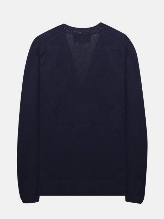 Women's Chain Embellished Cashmere Cardigan Blue - GUCCI - BALAAN 3