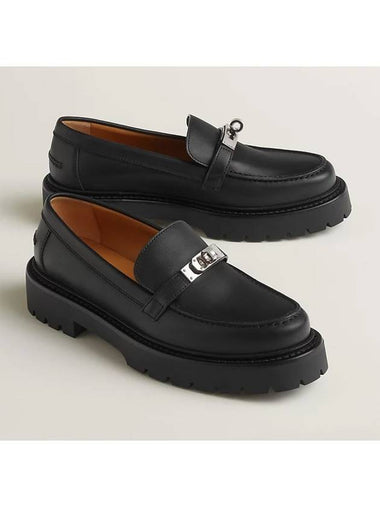 Icon Kelly Loafer Black - HERMES - BALAAN 1