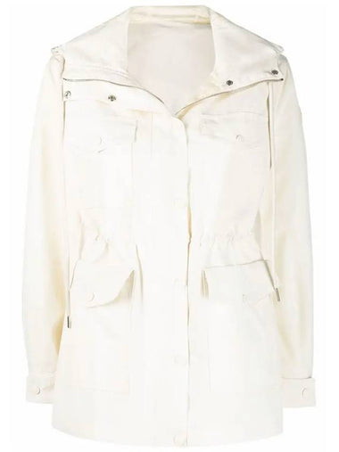 TREBERON Hooded Jacket Ivory 1B000 05 57843 050 - MONCLER - BALAAN 1