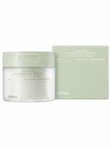 [celimax] Ji Woo Gae Cica BHA Blemish Toner Pad (60pads) - CELIMAX - BALAAN 1