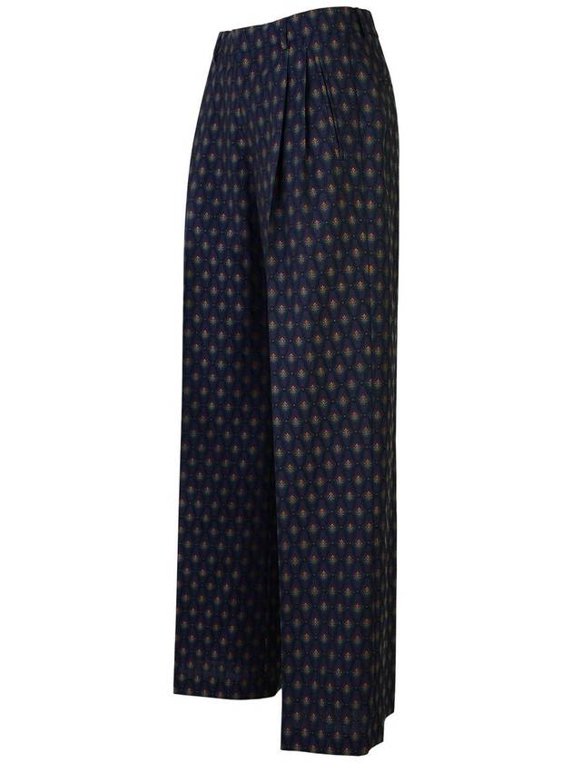 Etro Blue Wool Trousers - ETRO - BALAAN 3