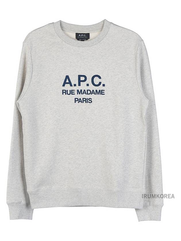 Rufus Embroidery Logo Sweatshirt Grey - A.P.C. - BALAAN 2