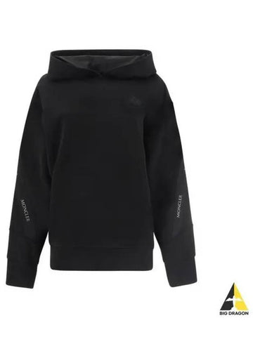 8G00008 809KR 999 Logo Patch Hoodie - MONCLER - BALAAN 1