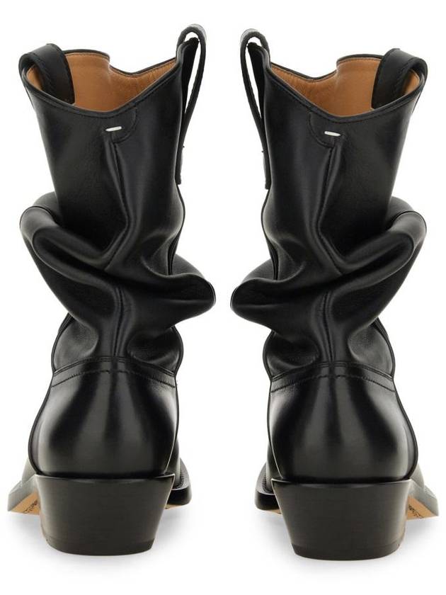 Tabi Western Middle Boots Black - MAISON MARGIELA - BALAAN 4