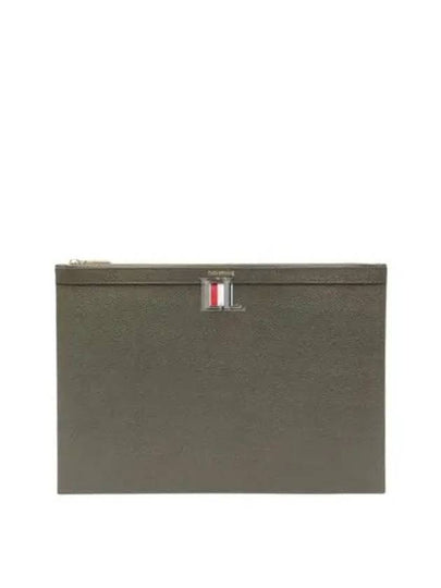 Medium Document Holder Clutch Bag Green - THOM BROWNE - BALAAN 2